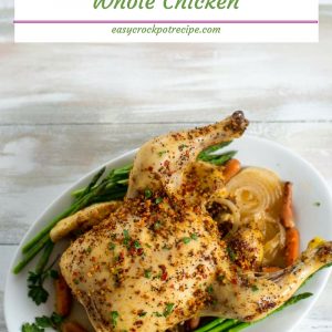 Crock Pot Whole Chicken Recipe via easycrockpotrecipe.com