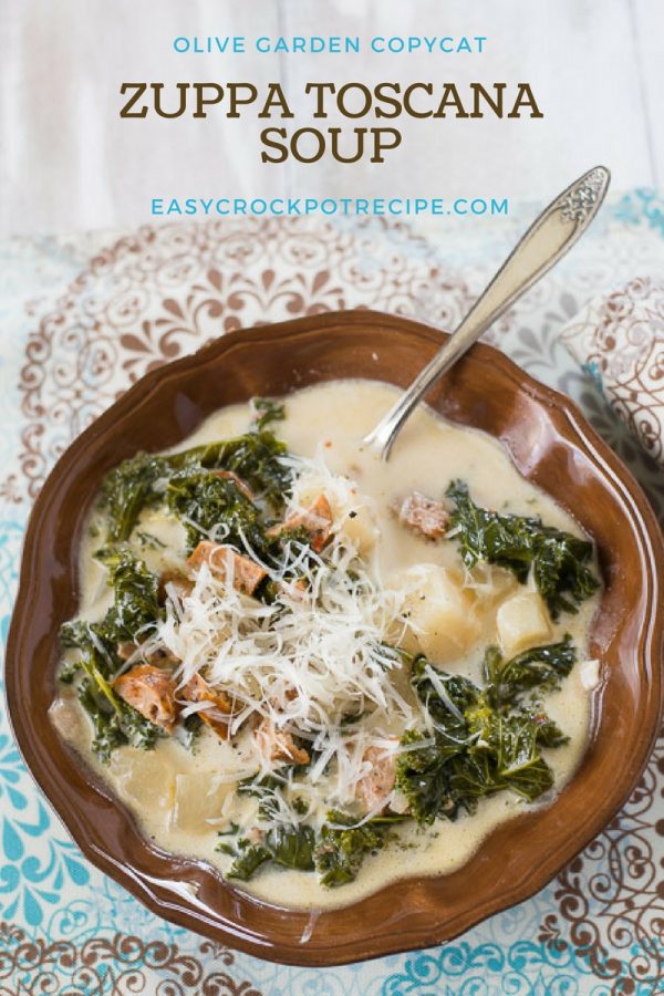 Crock Pot Zuppa Toscana Soup - Easy Crock Pot Recipe